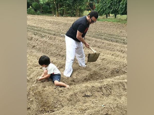 Saif Ali Khan with son Taimur Ali Khan (Image Source: Instagram)