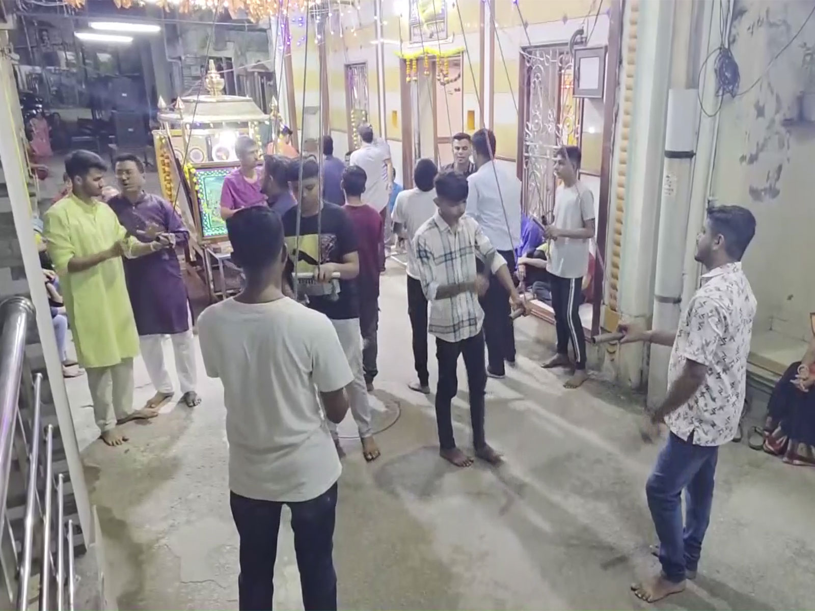 Locals in Navsari celebrate Navratri with traditional Dori Raas garba (Photo/ANI)