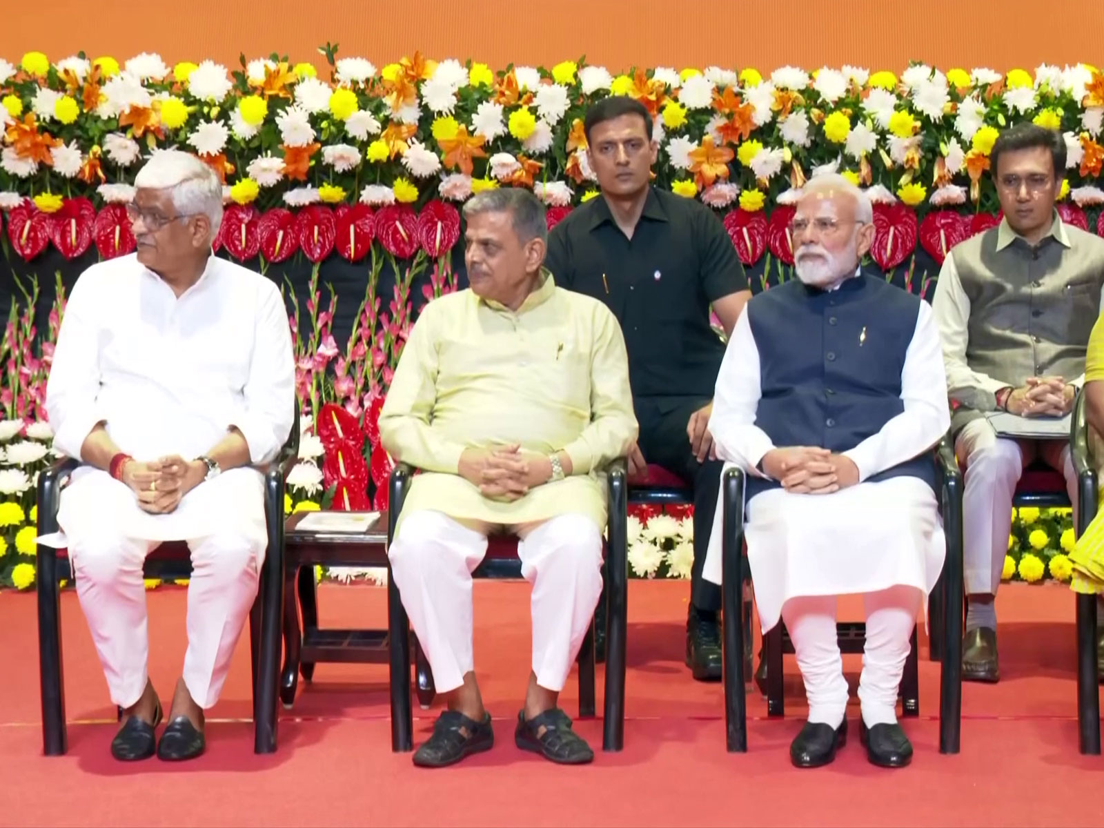 Prime Minister Narendra Modi at the RSS centenary celebrations (Photo/ANI)