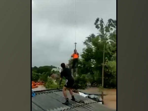 Rescue operation by Indian Coast Guard in Gujarat's Navsari district.