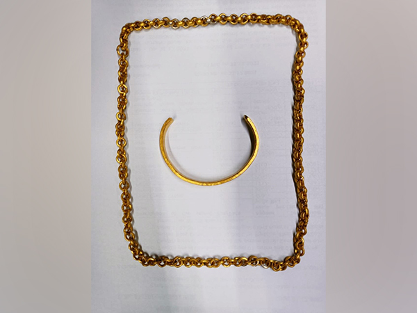 539.1 grams of 24K gold and 228.5 grams of rhodium plated chain seized at Kolkata International airport