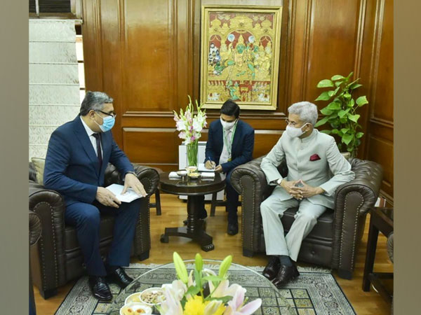 External Affairs Minister Dr S Jaishankar met Tajikistan NSA Mahmudzoda Nasrullo Rahmatjon (Photo Credit: Twitter)