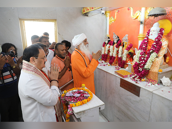 BJP national president JP Nadda at Valmiki Temple in Delhi 