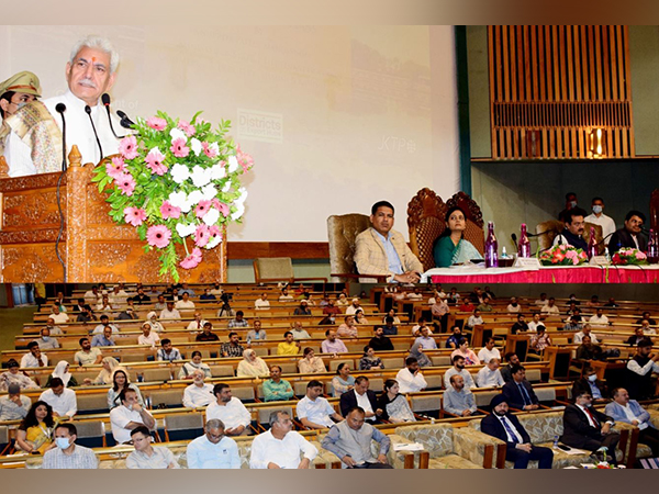Visual from Sher-i-Kashmir International Conference Centre (Photo credit: Twitter @manojsinha_)