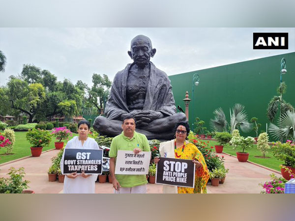 The 50-hour long day-night protest of suspended MPs continues at the Gandhi statue at Parliament