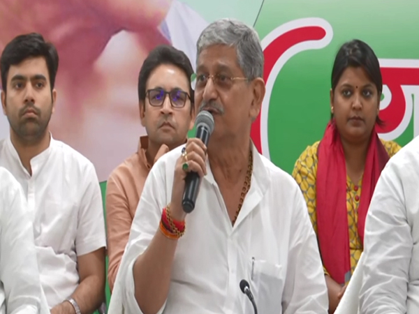 JDU present National President Rajiv Ranjan (Photo Credit: ANI)