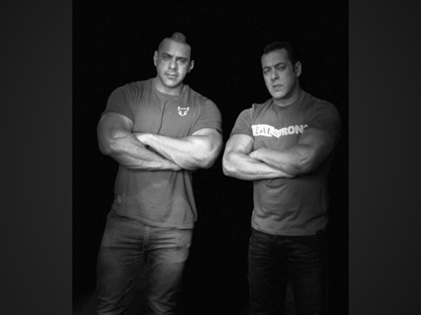 Actor Salman Khan with cousin Abdullah Khan (Image Source: Instagram)