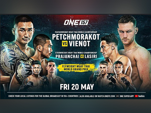 ONE 157: Petchmorakot vs. Vienot will broadcasts live from Singapore Indoor Stadium on May 20. (Photo- ONE Championship)