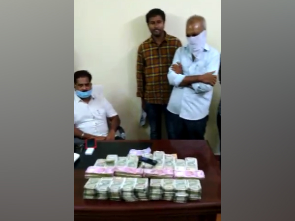 Visakhapatnam Police has recovered cash over Rs 50 lakh from the clerk (Photo/ANI)
