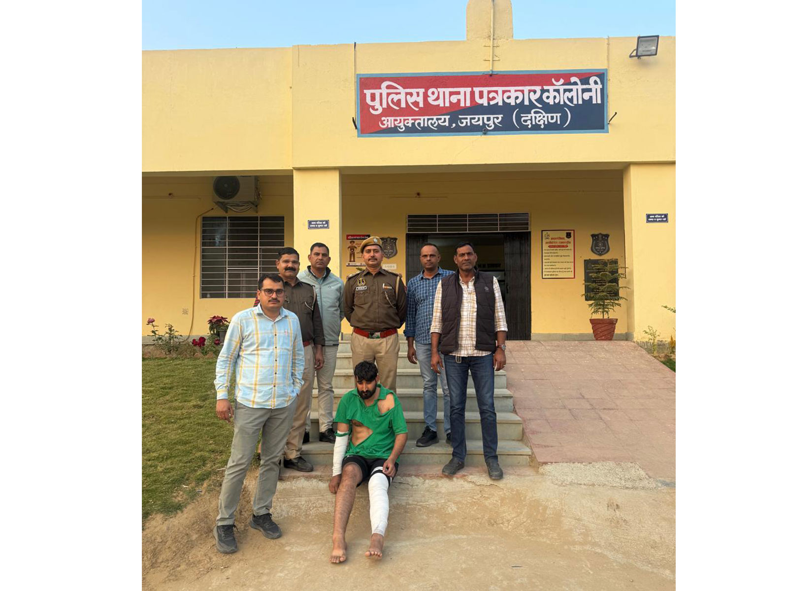 Police arrests Dinesh, accused in Audi crash in Jaipur (Photo/ANI)