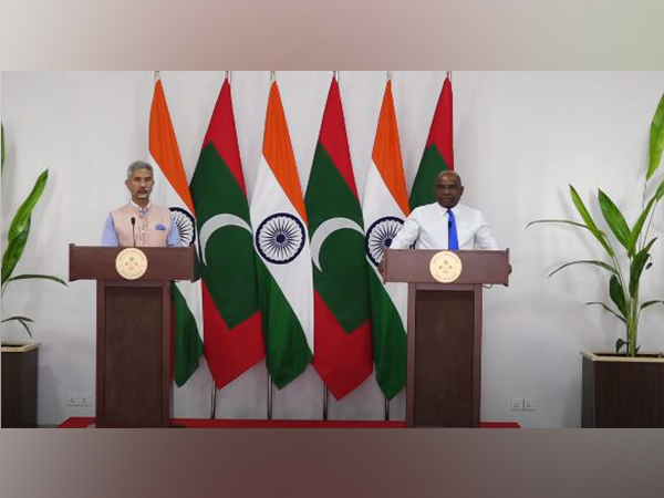 External Affairs Minister S Jaishankar and Maldives Foreign Minister Abdulla Shahid held a press conference on Wednesday. (Photo: MEA/Youtube)