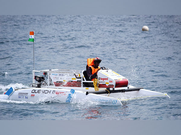 India's first ever Student energy boat team representing India at Monaco Energy Boat Challenge (Photo: ANI)
