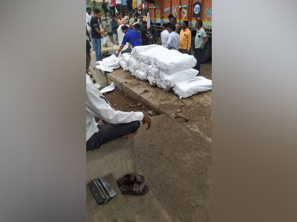 NCB seized 1,127 kgs Ganja in Nanded on Monday. (Photo/ANI)