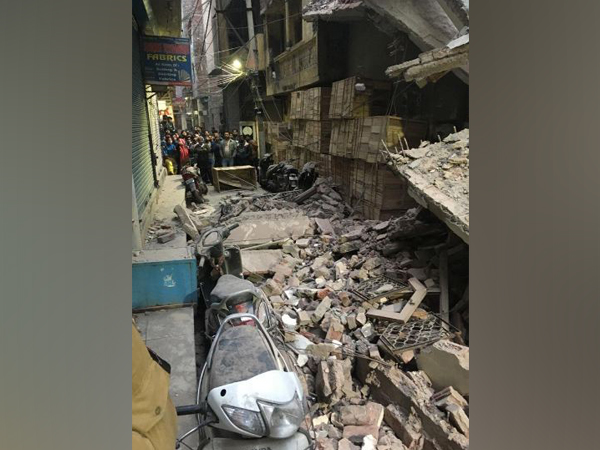 Visuals from the spot in Gandhi Nagar in New Delhi on Sunday.