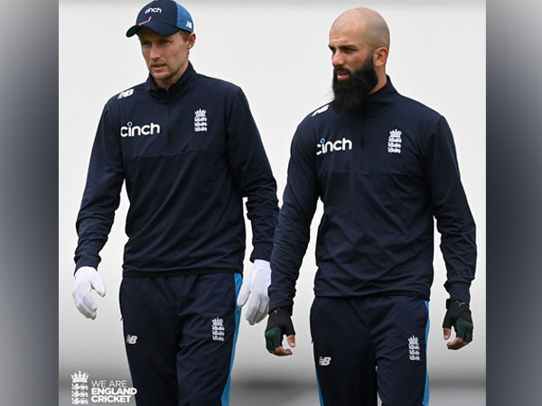 Joe Root with Moeen Ali (Photo/ England Cricket Twitter)