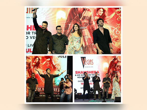 Vegas mall glitters with the stars of 'Shamshera': The glitz of glamourous film promotion