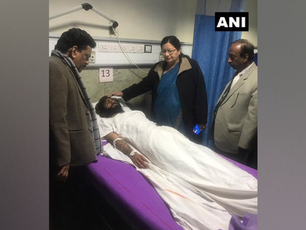 Jamia Millia Islamia Vice-Chancellor Najma Akhtar visits AIIMS to enquire about the health of Shadab Farooq who was injured in firing.