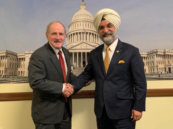 Indian Ambassador to the US, Taranjit Singh Sandhu and Senator, Jim Risch