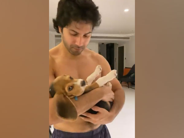 Varun Dhawan with Joey (Image source: Instagram)