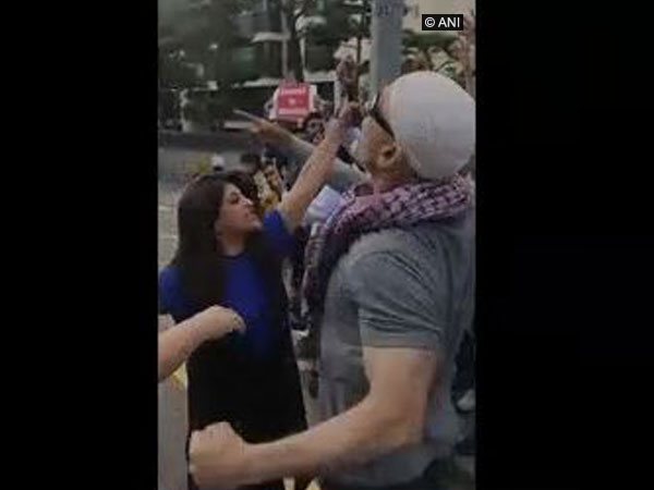 A still from the video. 