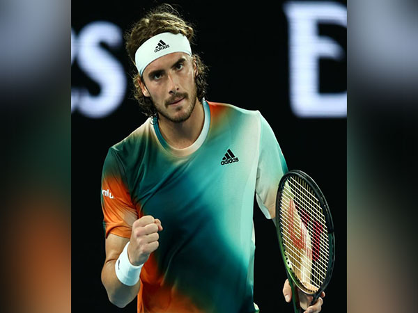 Stefanos Tsitsipas celebrates after beating Taylor Fritz (Image: Aus Open Twitter)