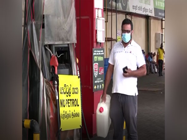 Petrol pump at Marine Drive in Colombo