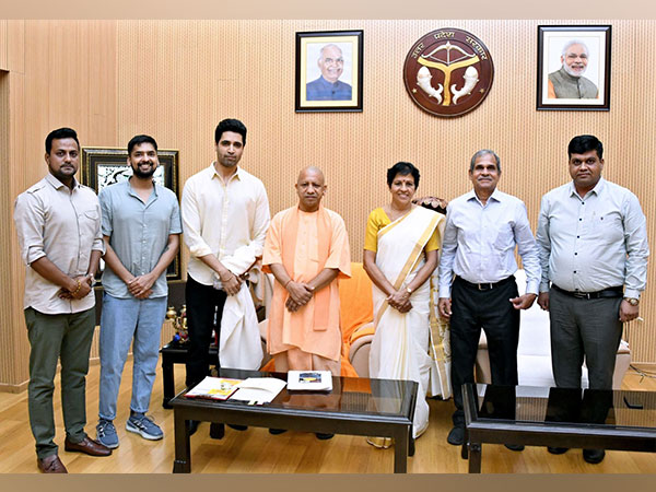'Major' movie team with UP CM Yogi Adityanath