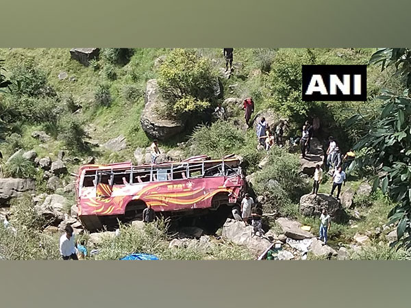 Visual of the bus that fell in J-K's Rajouri (Photo/ANI)