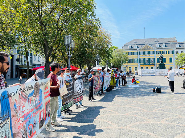 Baloch National Movement organised a protest in Germany