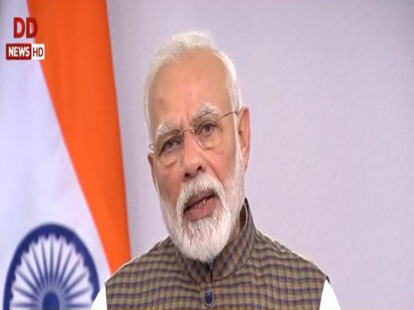Prime Minister Narendra Modi during his address to the nation on Tuesday. Photo/ANI