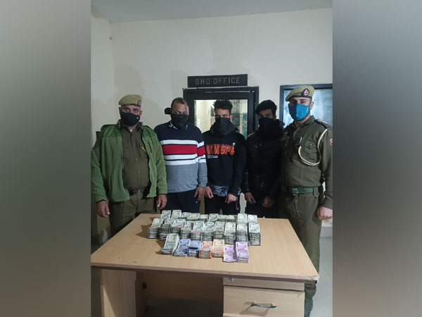 Jammu police arrests three terrorists for financing terror activities of JeM, recovers Rs 43 lakh cash (Photo:ANI)
