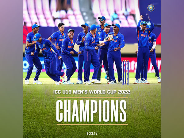 India U19 team (Photo/ Nitin Gadkari-Twitter)