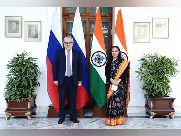 Russian Deputy Foreign Minister Sergey Vershnin with Secretary West Reenat Sandhu