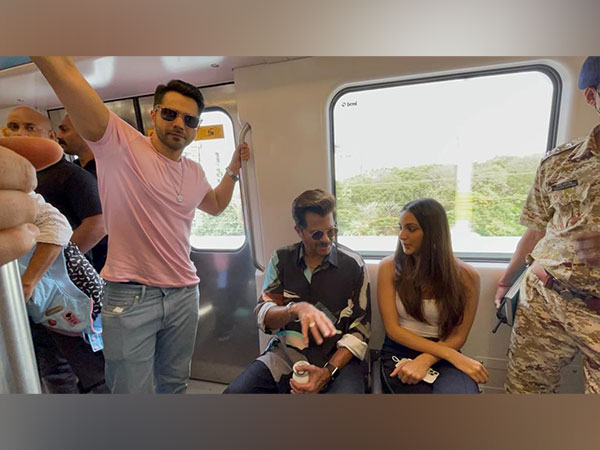 Varun Dhawan, Anil Kapoor, Kiara Advani (Image Source: ANI)