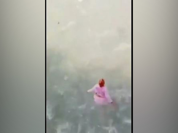 Elderly woman dives into Ganga river in viral video
