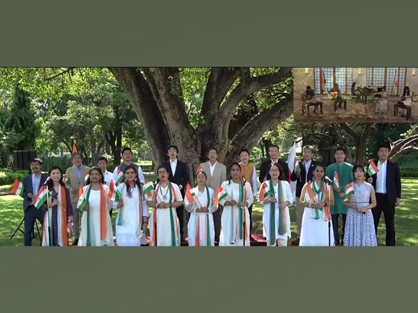 Japanese Embassy presents vocal, instrumental rendition of national anthem of India. (Twitter)