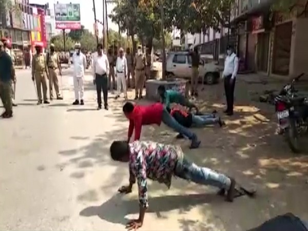 Uttar Pradesh Police on Wednesday asked lockdown violators in Mau to do push-ups and squat as a punishment.