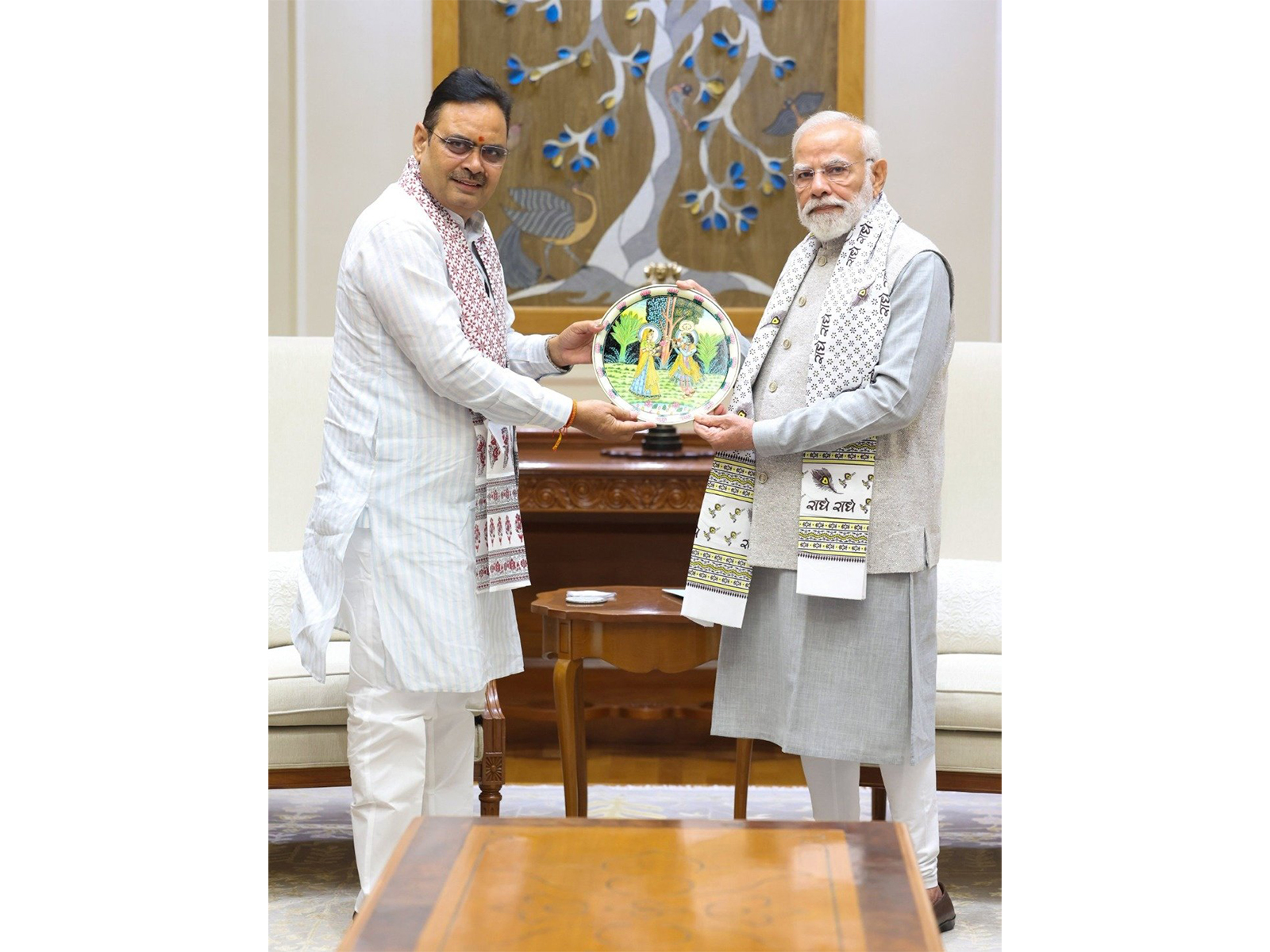Rajasthan CM Bhajan Lal Sharma meets PM Modi (Photo/X/@BhajanlalBjp) Rajasthan CM Bhajan Lal Sharma meets PM Modi (Photo/X/@BhajanlalBjp)