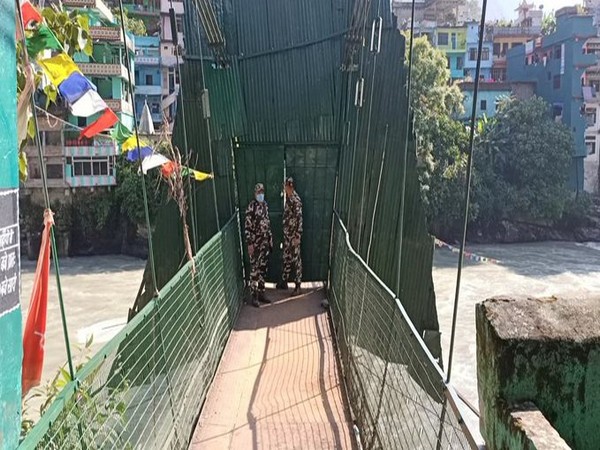 International swing bridge at Dharchula. (Photo/ANI)