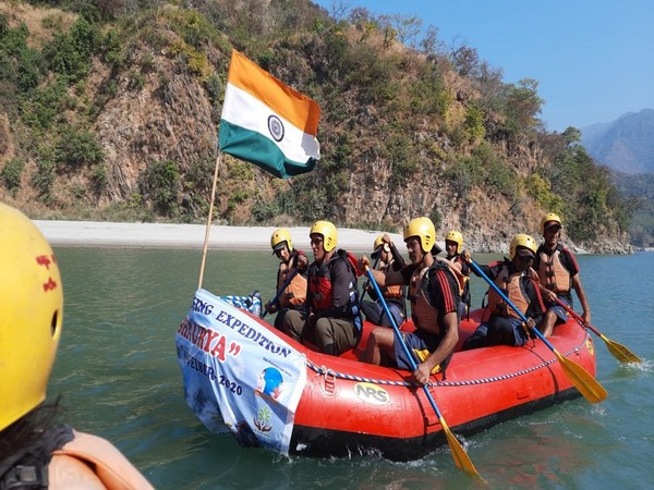    River rafting and cycling expedition 'Shaurya', by Indo-Tibetan Border Police (ITBP), reached Srinagar city here on Saturday.