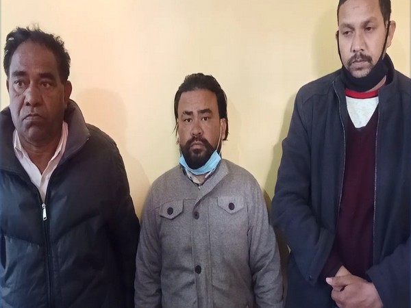 Visual of accused being taken for investigation by team of Uttarakhand STF. 