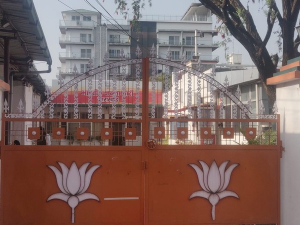 Visual from BJP office in Dehradun.