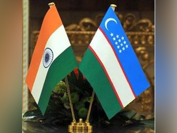 India and Uzbekistan flags