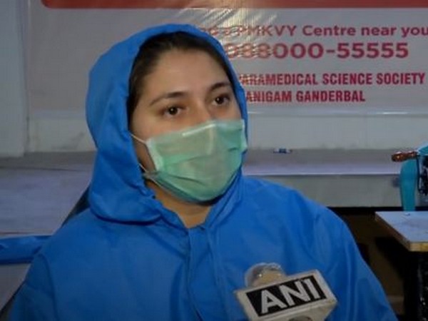 Uzafia Jan, a programme manager, speaking to ANI in Ganderbal on Friday. Photo/ANI