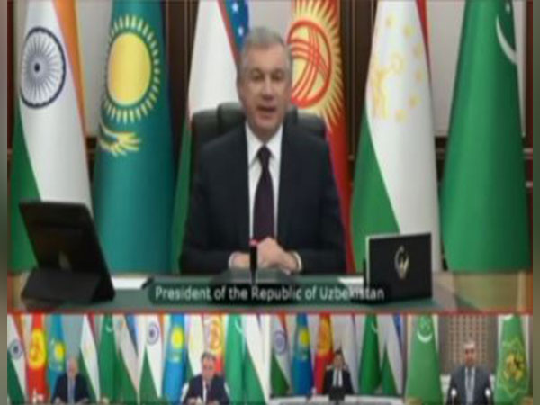 Uzbekistan President speaking during Indo-Central Asian Summit 