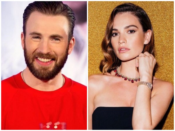 Chris Evans, Lily James (Image courtesy: Instagram)