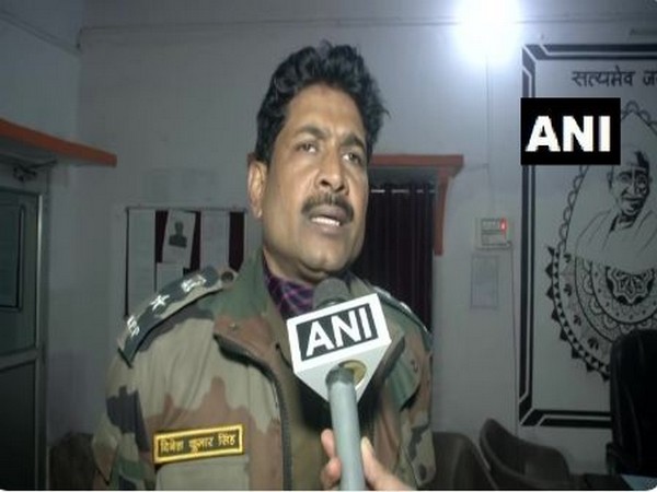 Superintendent of Police Dinesh Kumar Singh speaking to ANI. Photo/ANI