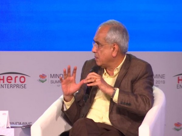 NITI Aayog VC Rajiv Kumar speaking at the Mindmine Summit 2019.