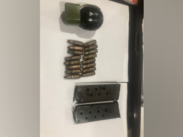 Seized items from the possession of the accused. 