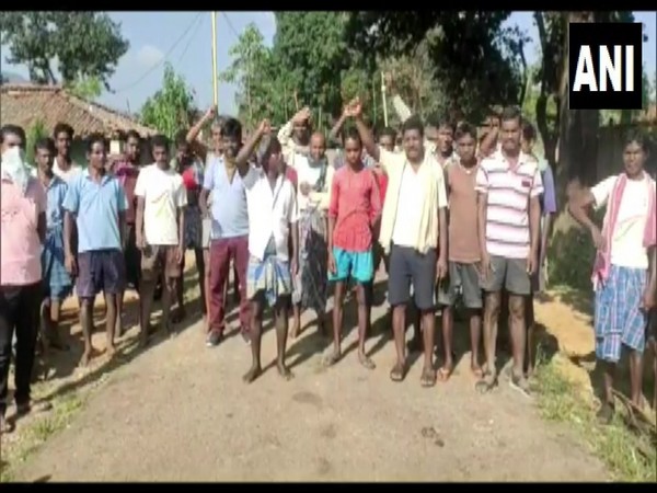 Villagers objecting to proposed Lemru Elephant Reserve expansion. (Photo/ANI)